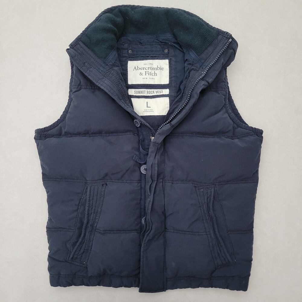Abercrombie & Fitch Summit Rock Down Quilted Puffer Vest Size Large